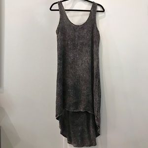 Acid-washed print t-shirt dress